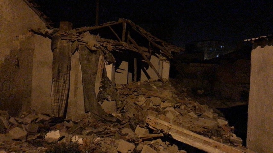 Afyondaki depremde hasar