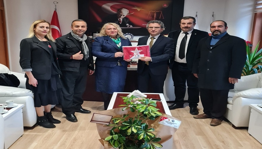 STK Grubu Başsavcı Karabacak ve Başkan Can’ı ziyaret etti
