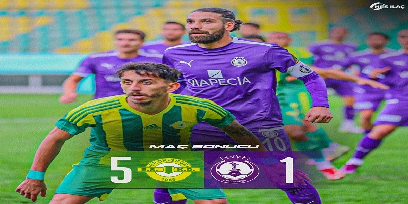 Çok gollü maçta kaybeden taraf HesilaçAfyonSpor oldu