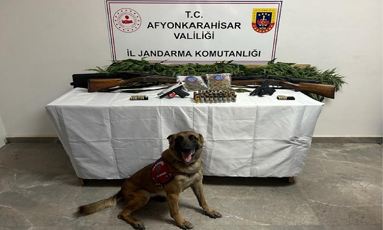 Jandarma Sülünde uyuşturucu ve kaçak silah ele geçirdi