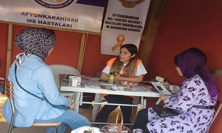 Karakoç Motofestte MS Hastalarının Sesi Oldu