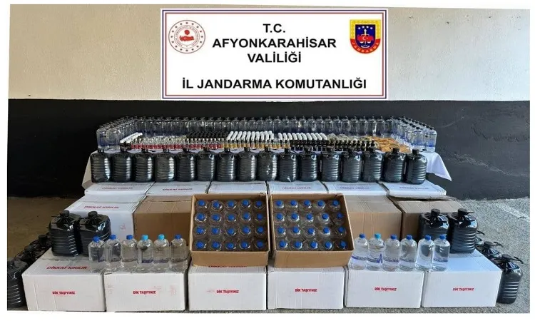 Jandarma 784 litre etil alkol ele geçirdi
