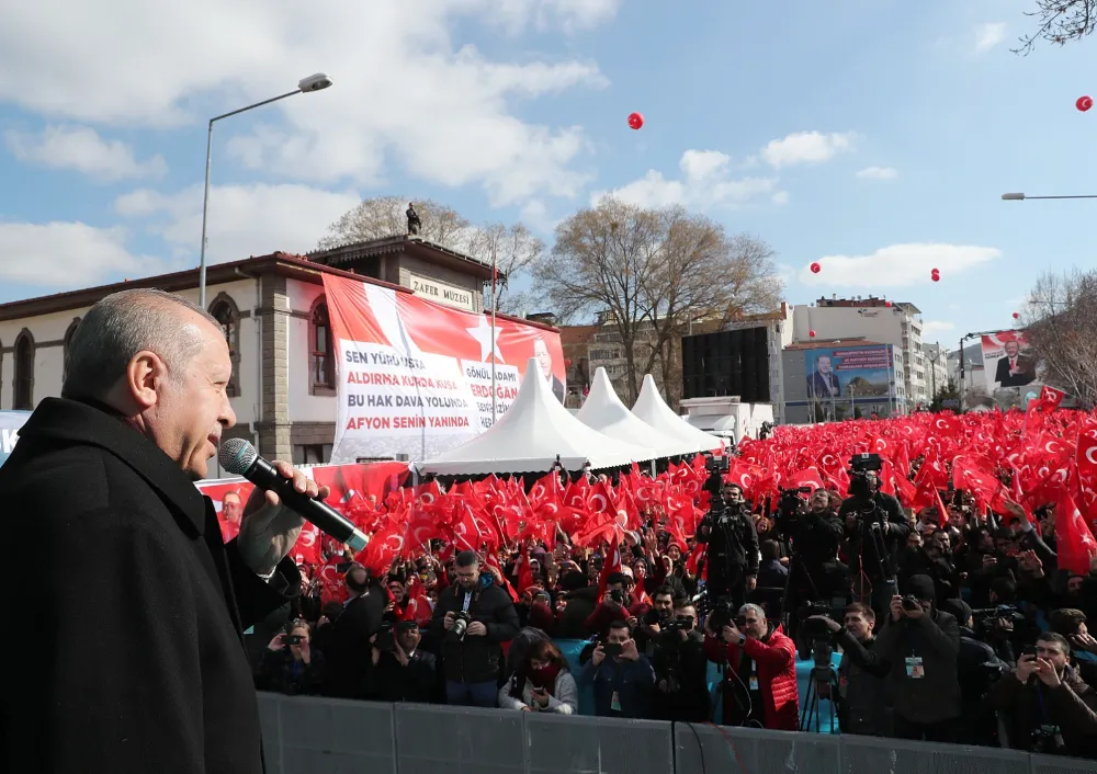 Başkan Erdoğan  partisinin temellerini attığı Afyonkarahisar