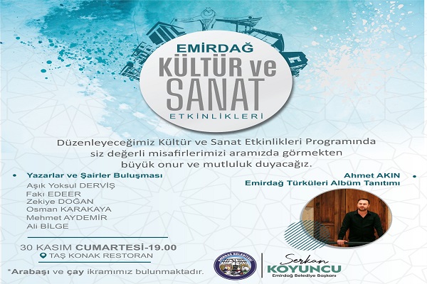 Emirdağ'da Kültür ve Sanat Dolu Bir Akşam