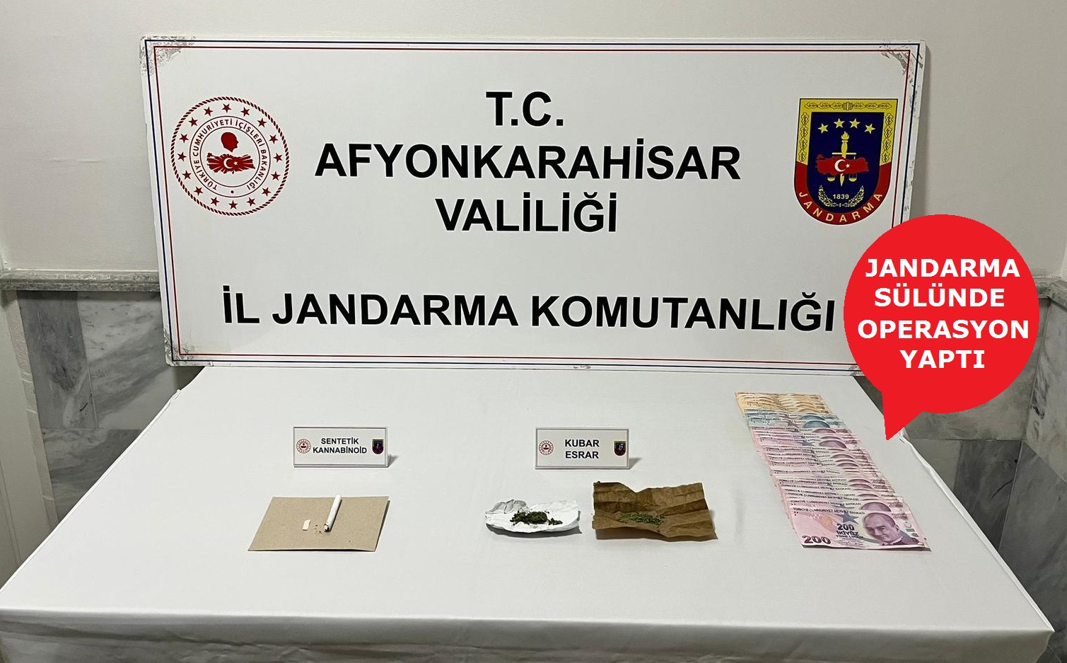 Jandarma Sülünde operasyon yaptı