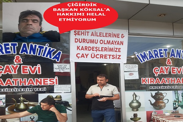 Çiğirdik başkanın uyguladığı karar tamamen siyasidir