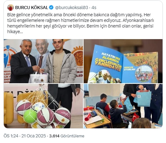 Başkan Köksal herkes her şeyi biliyor