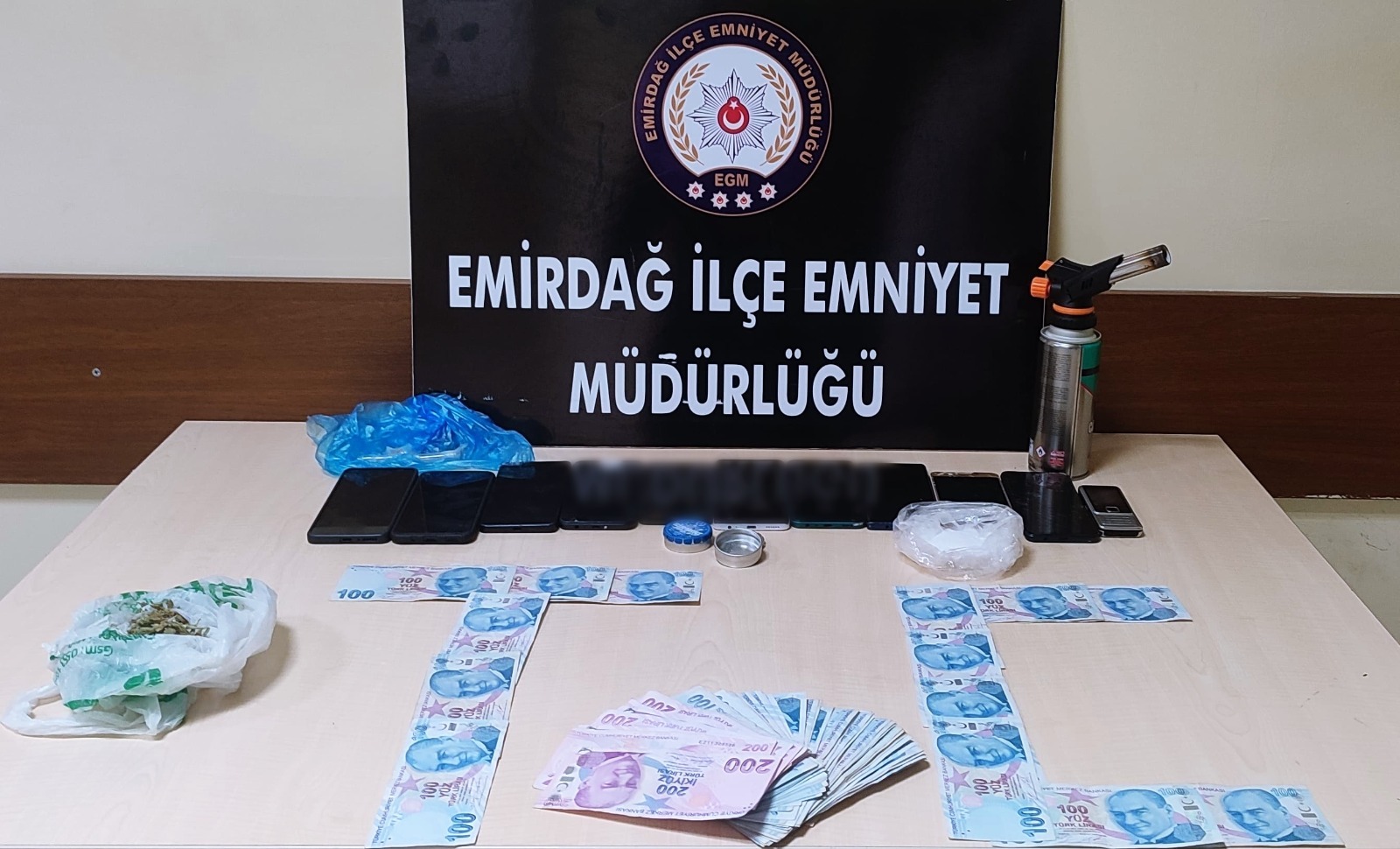 Emirdağda uyuşturucu operasyonu yapıldı