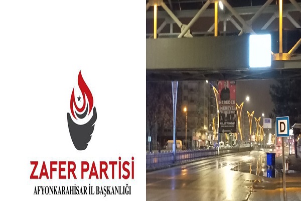 Zafer Partisi Pankartlarımızın sökülmeini kınıyoruz