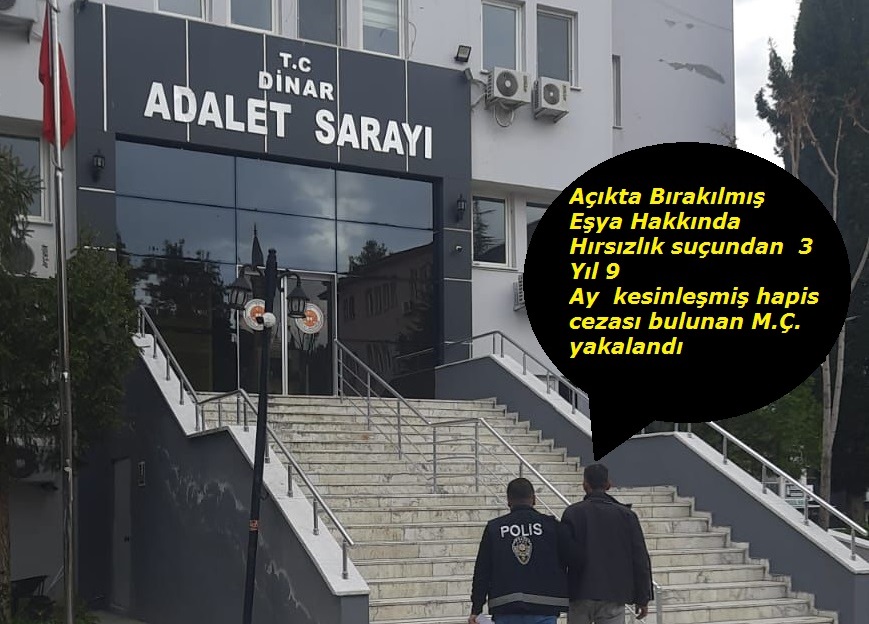  3 Yıl 9 Ay  kesinleşmiş hapis cezası vardı yakalandı