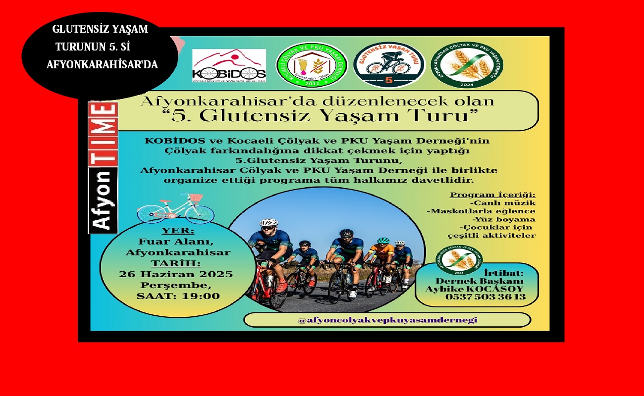 Afyonkarahisar’da 5. Glutensiz Yaşam Turu
