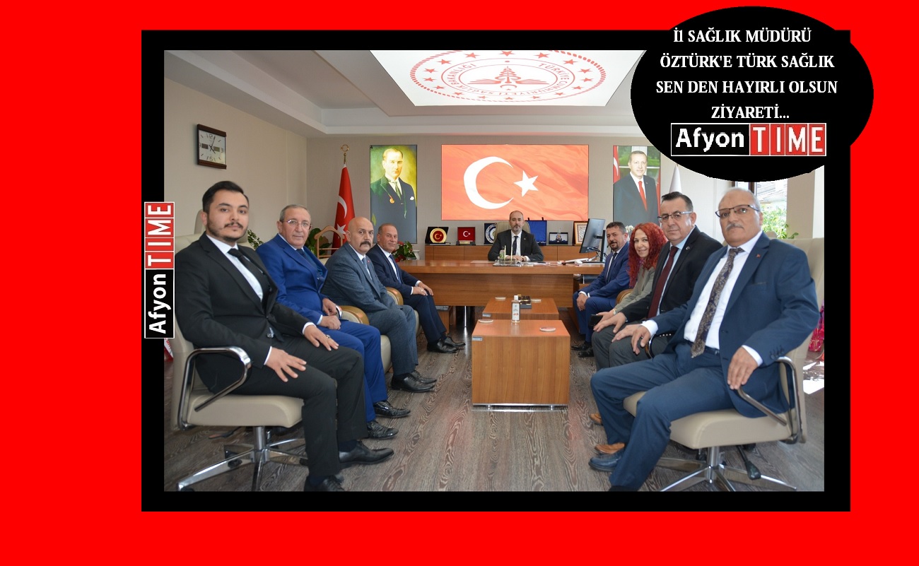 İl Sağlık Müdürü Dr. Hakkı Öztürk tebrikleri kabul etti