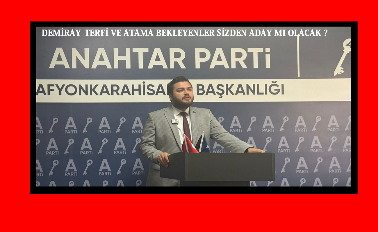 Başkan Demiray Afyondaki meselelere eğildi