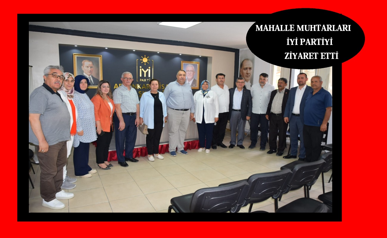 Afyon Muhtarları İYİ Parti İl Başkanlığını Ziyaret Etti