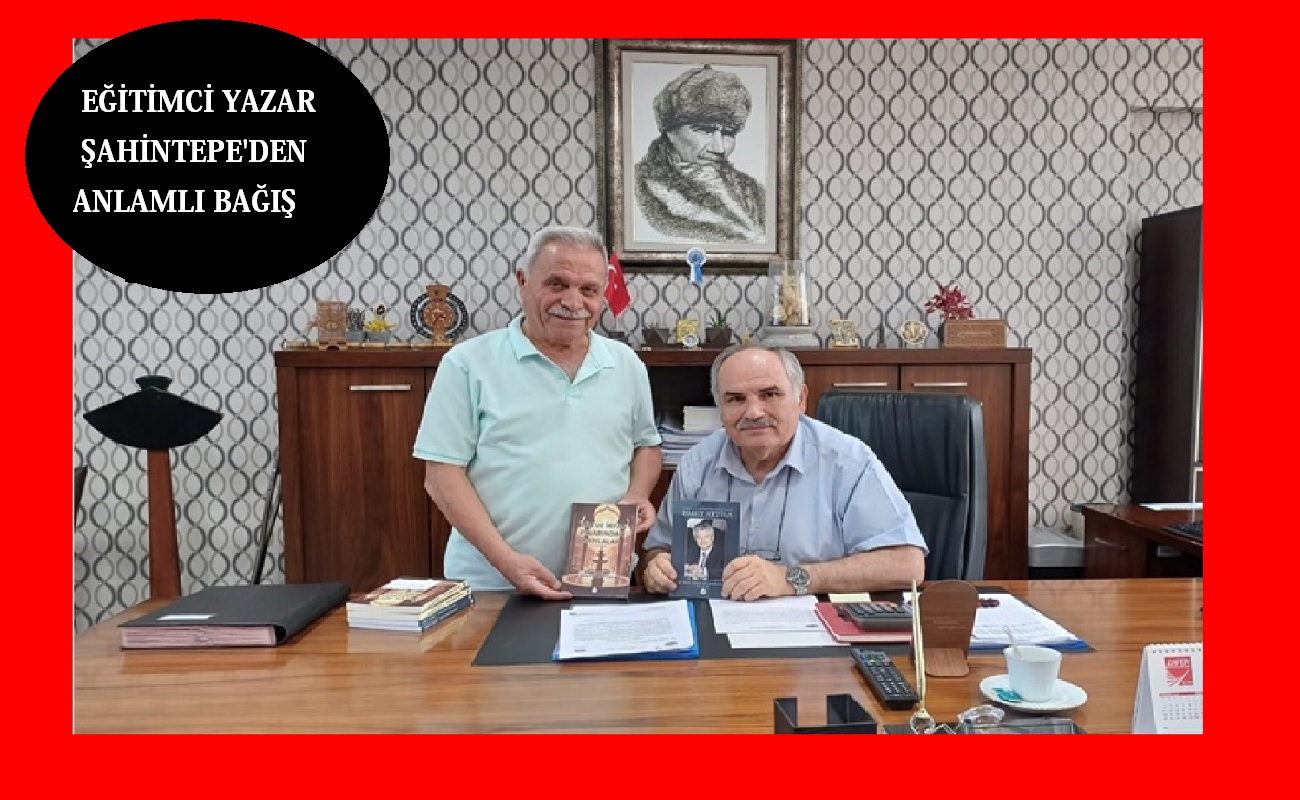 Yazar Şahintepe'den anlamlı bağış
