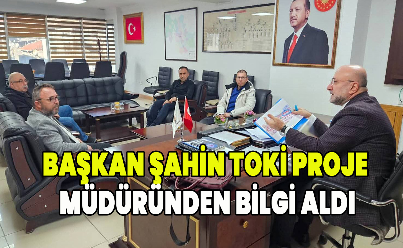 Başkan Şahin proje Müdüründen bilgi aldı