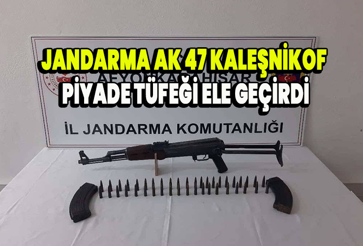 Jandarma AK-47 Kaleşnikof Piyade Tüfeği,ele geçirdi