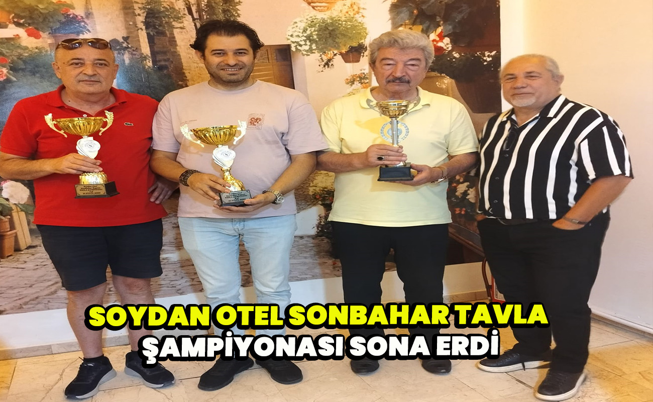 Soydan Otel sonbahar tavla şampiyonası sona erdi