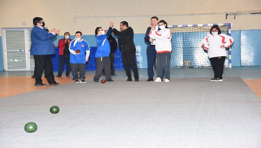 Özel sporcular için özel program yapıldı