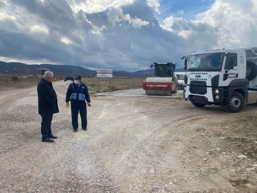 Çiğiltepe şehitlik yolu çalışmaları başladı