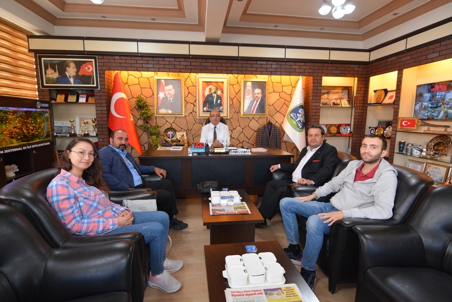 Afyon gazetecilerinden Başkan Dr. Mustafa Çöl’e ziyaret