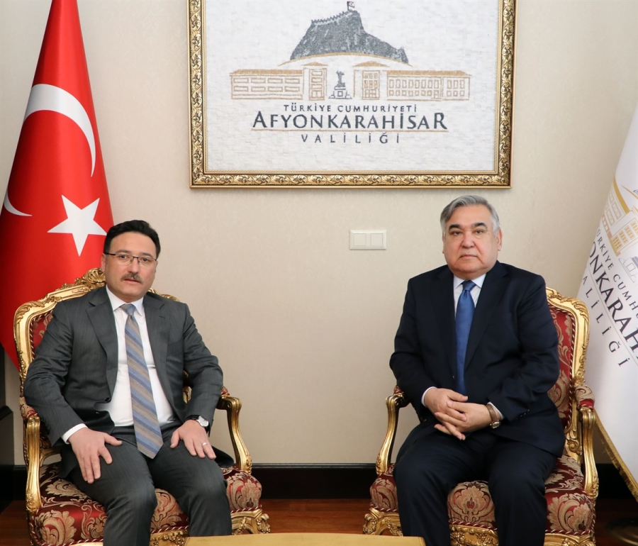 Özbekistan Büyükelcisi Alişer Azamhocayev Afyon