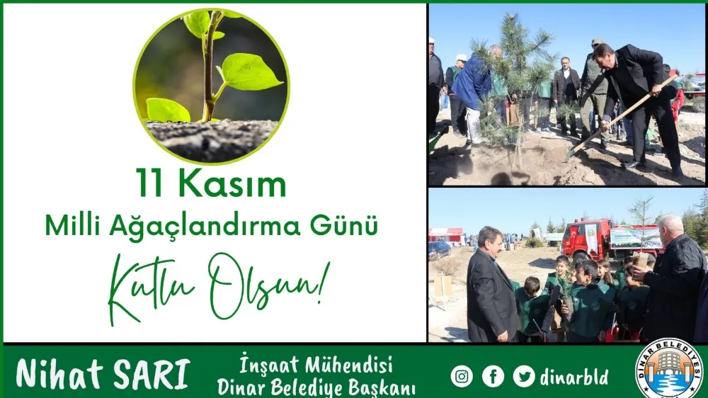Belediye Başkanı Nihat Sarı’dan Milli Ağaçlandırma günü mesajı