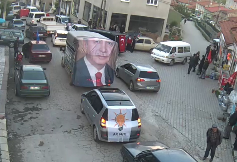 Büyükkalecik kasabasında Başkan Erdoğan
