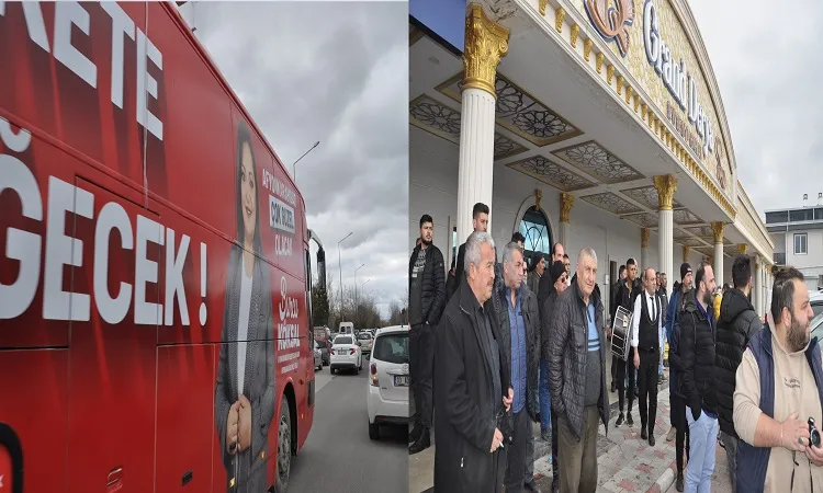 Toplanan kalabalığı kendisi için toplanmış sandı