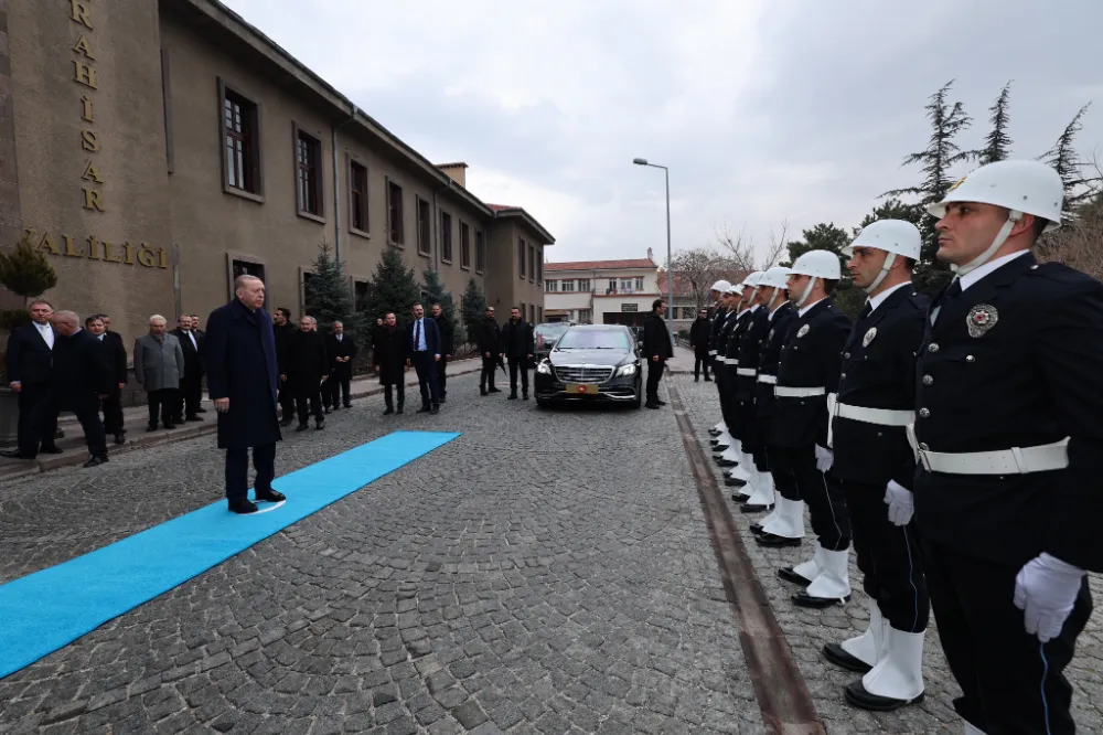 Başkan Erdoğan Afyonda resmi törenle karşılandı