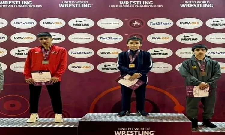 Osman Kaplan U-15 48 Kg Kategorisinde Avrupa İkincisi