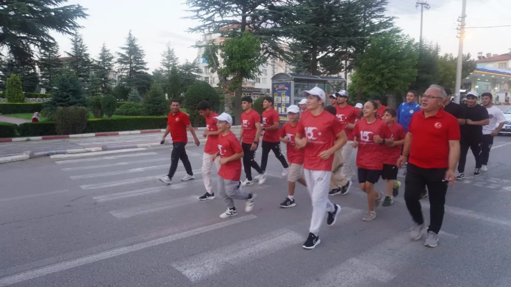 15 Temmuz Şehitlerini Anma Sancak Koşusu düzenlendi