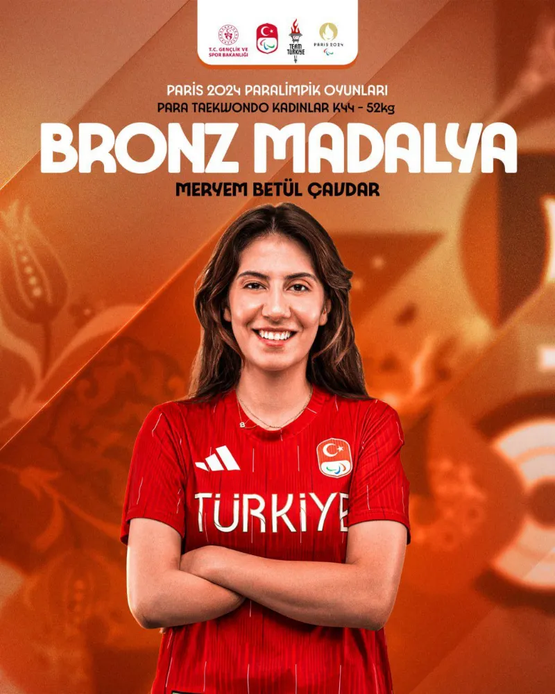 Meryem Betül Çavdar Bronz madalya aldı