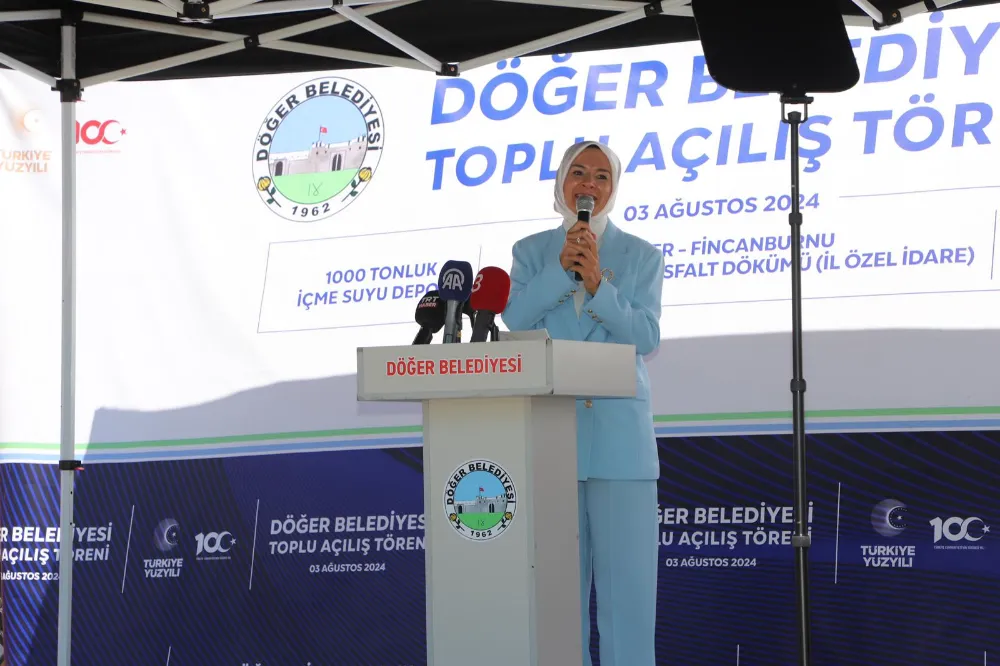 Bakan Göktaş, Döğer Belediyesinin Toplu Açılış Töreni’nde konuştu: